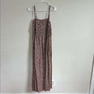 A New Day Brown Pattern Maxi Dress